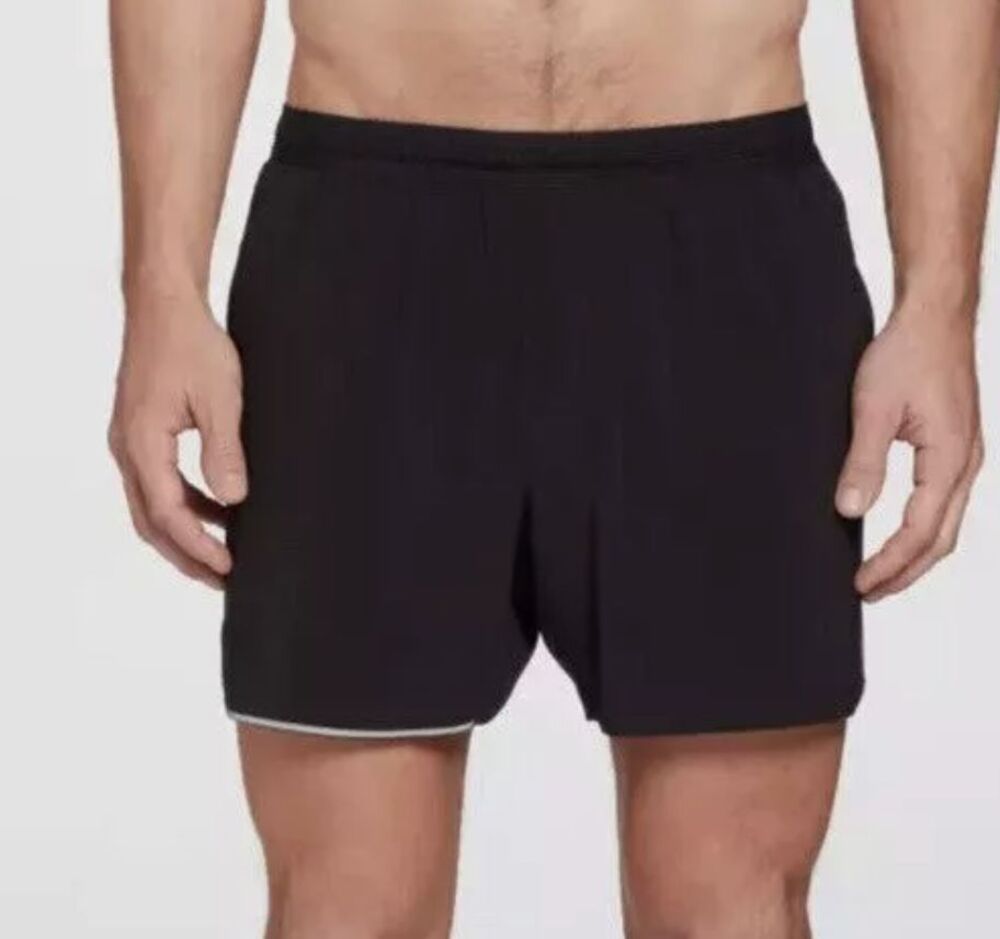 VRST Men's Running Short Enthusiast 5" Inseam + mesh liner Training/Gym 2x NEW